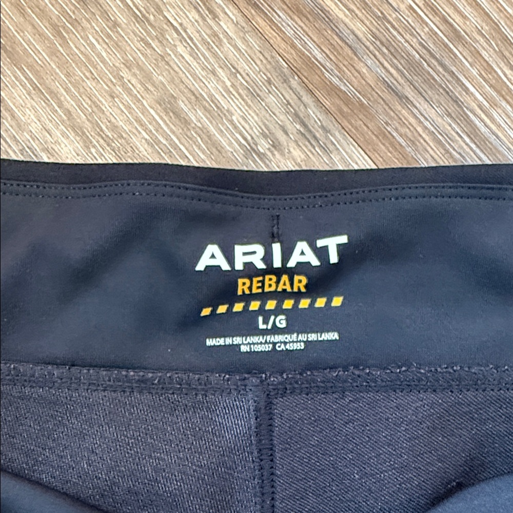 Ariat Black Rebar Pants Large leggings - Picture 2 of 6